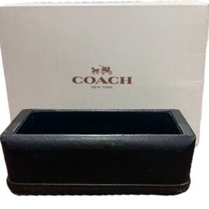 Coach Leather Vintage Business Card Desk Holder